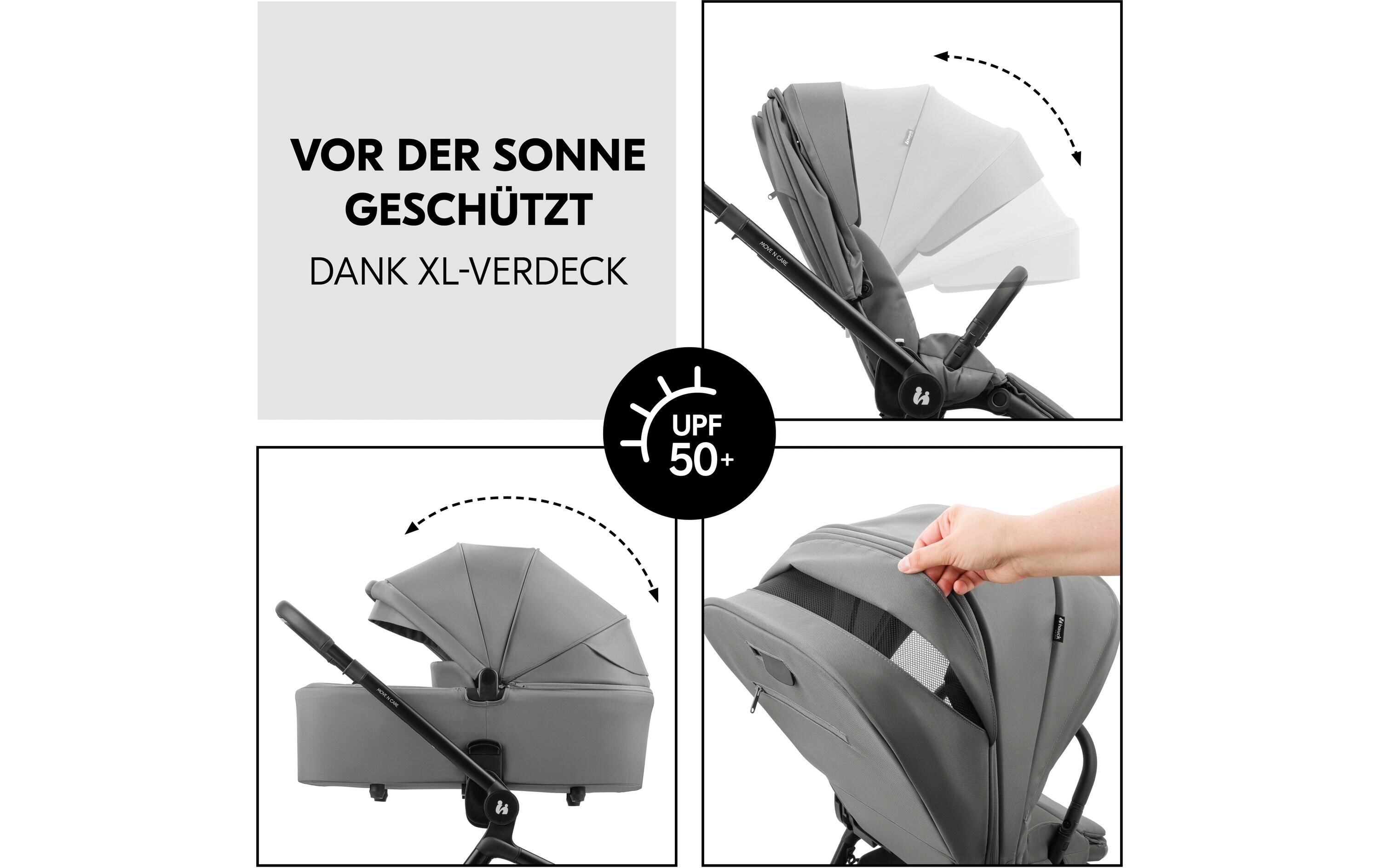 Kinderwagen Move N Care Set Dark Grey<br>Multifunktionales Kinderwagen-Set