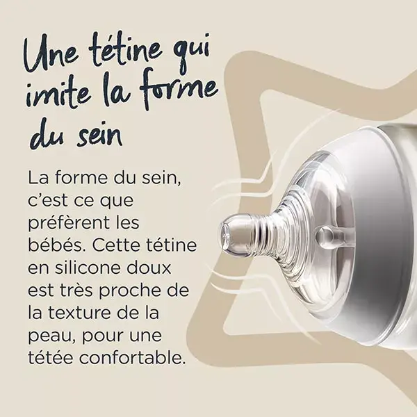 Tetina Tommee Tippee Closer To Nature de Fluxo Rápido, Pacote com 2 unidades