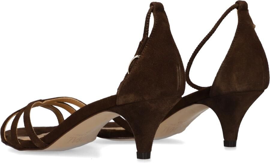 TORAL Sandalen met Hak Dames Rima Maat: 41 Materiaal: Suède Kleur: Bruin