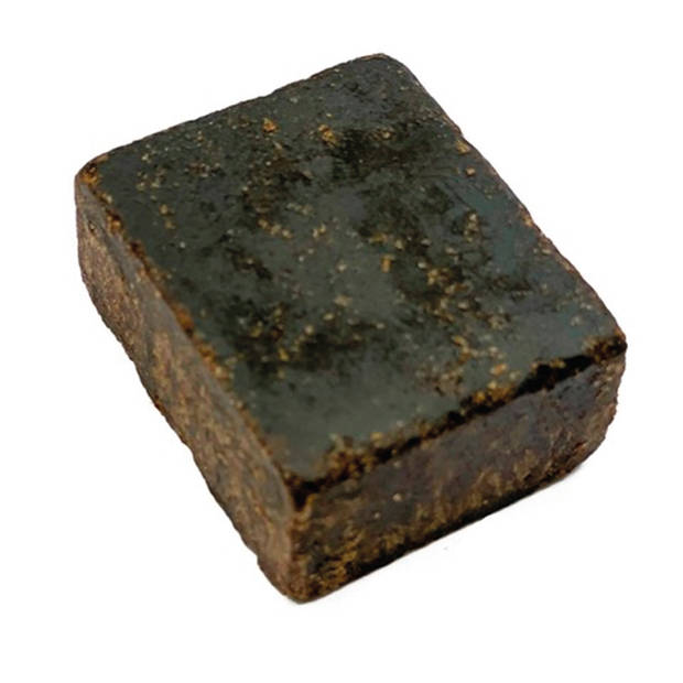 Black amber Amberblokje