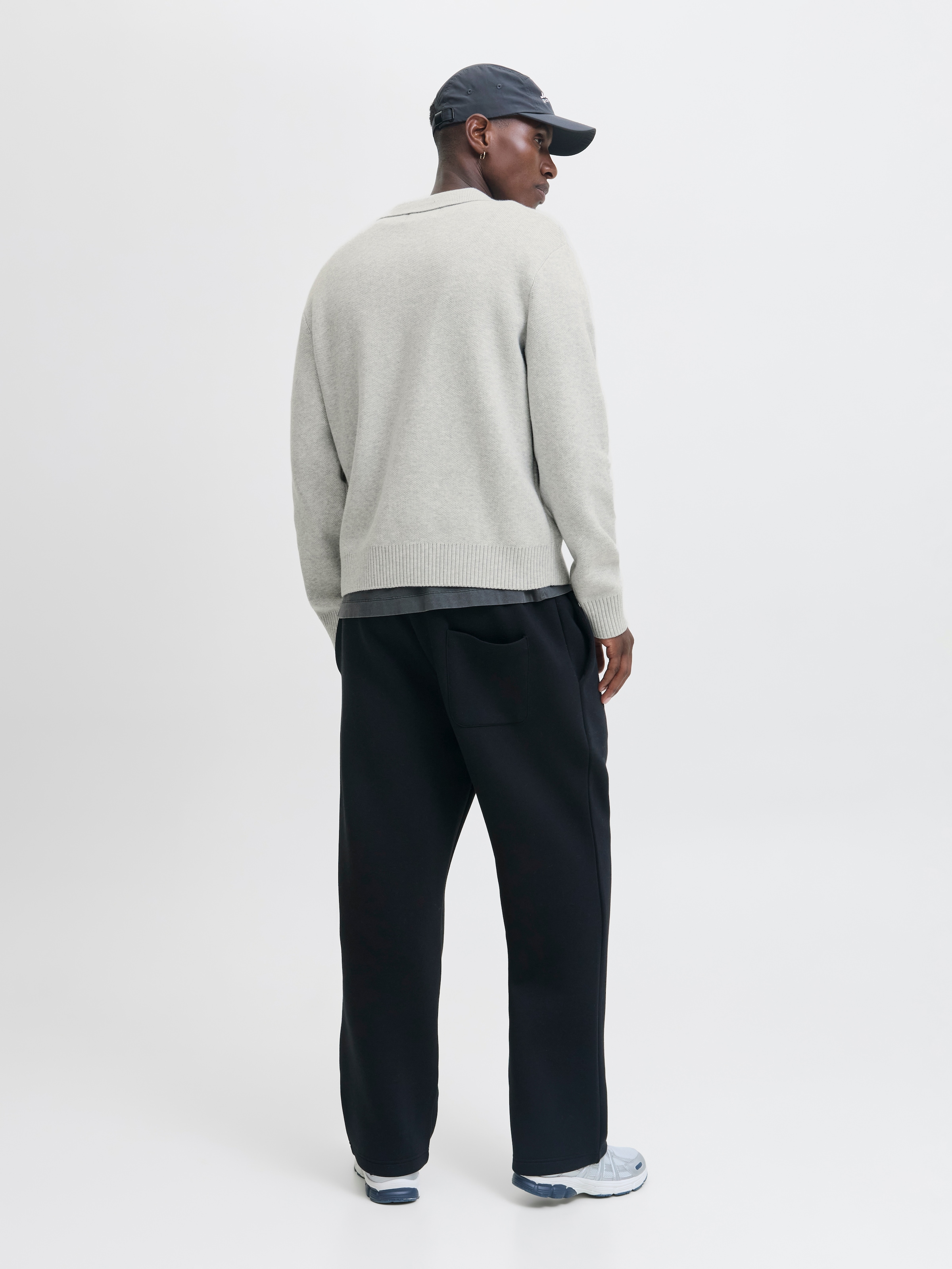 Jack & Jones Strickpullover »JCOCOVER KNIT SPLIT NECK POLO«