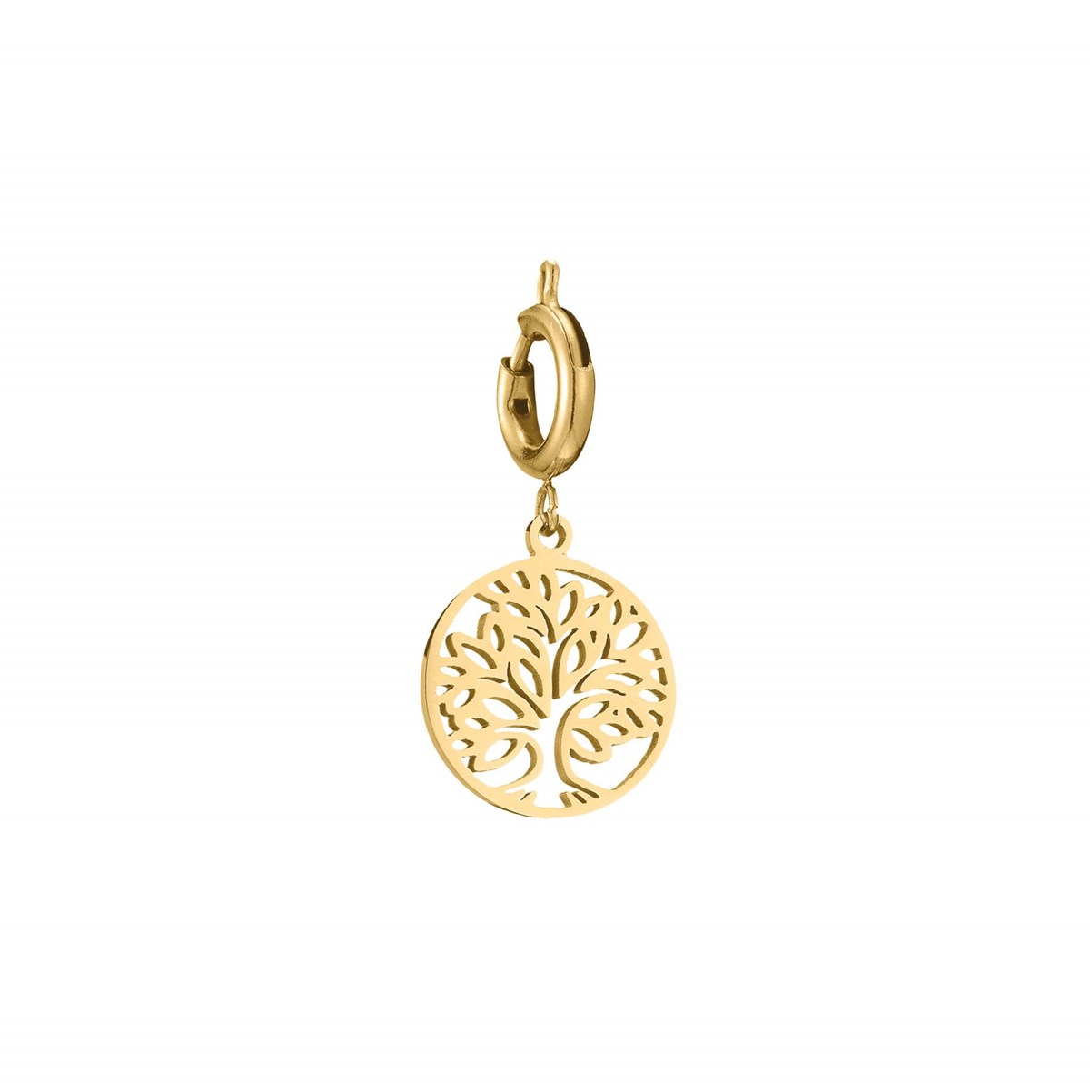 Charm Arbre de vie acier doré or