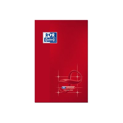 Oxford Infinium - Carnet 9 x 14 cm - 48 pages - petits carreaux (5x5 mm) - disponible dans différentes couleurs