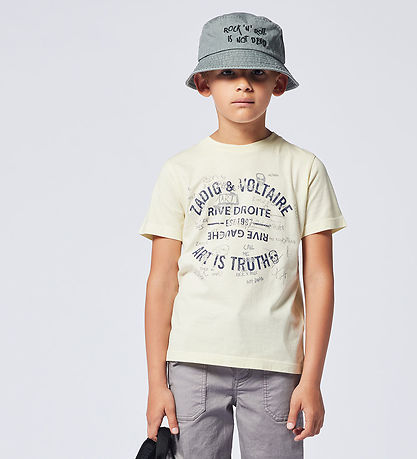Zadig & Voltaire Sommerhut - Denim - Grau m. Schwarz