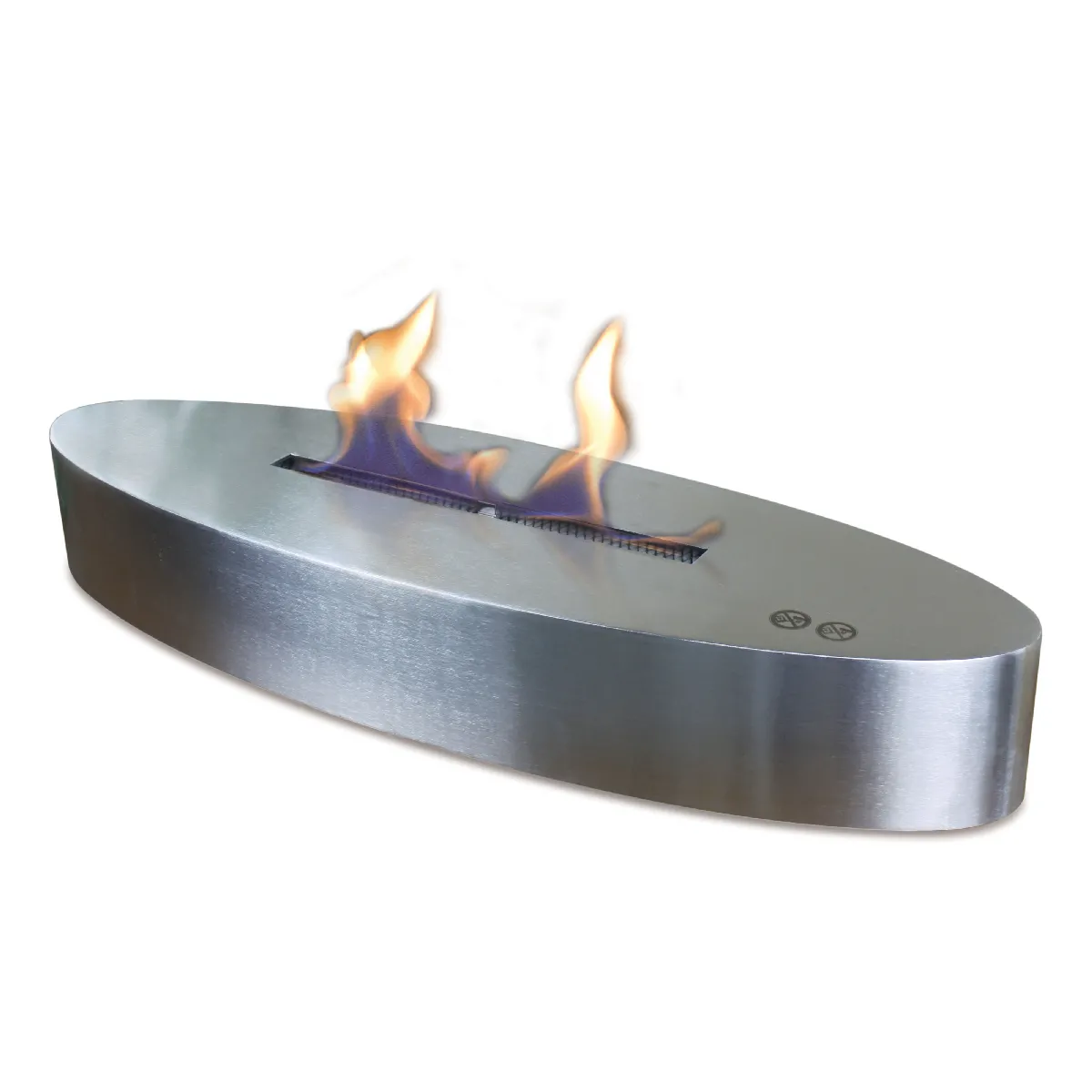 Purline Cheminée de table à éthanol Electra - Argent