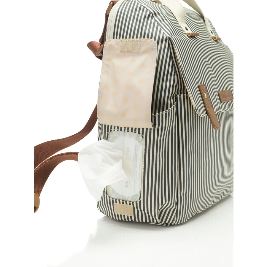Babymel Wickelrucksack ECO Robyn Navy Stripe