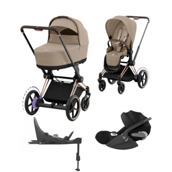 Cybex E-Priam 4 Kinderwagen Set 4-in-1 - Sepia Black