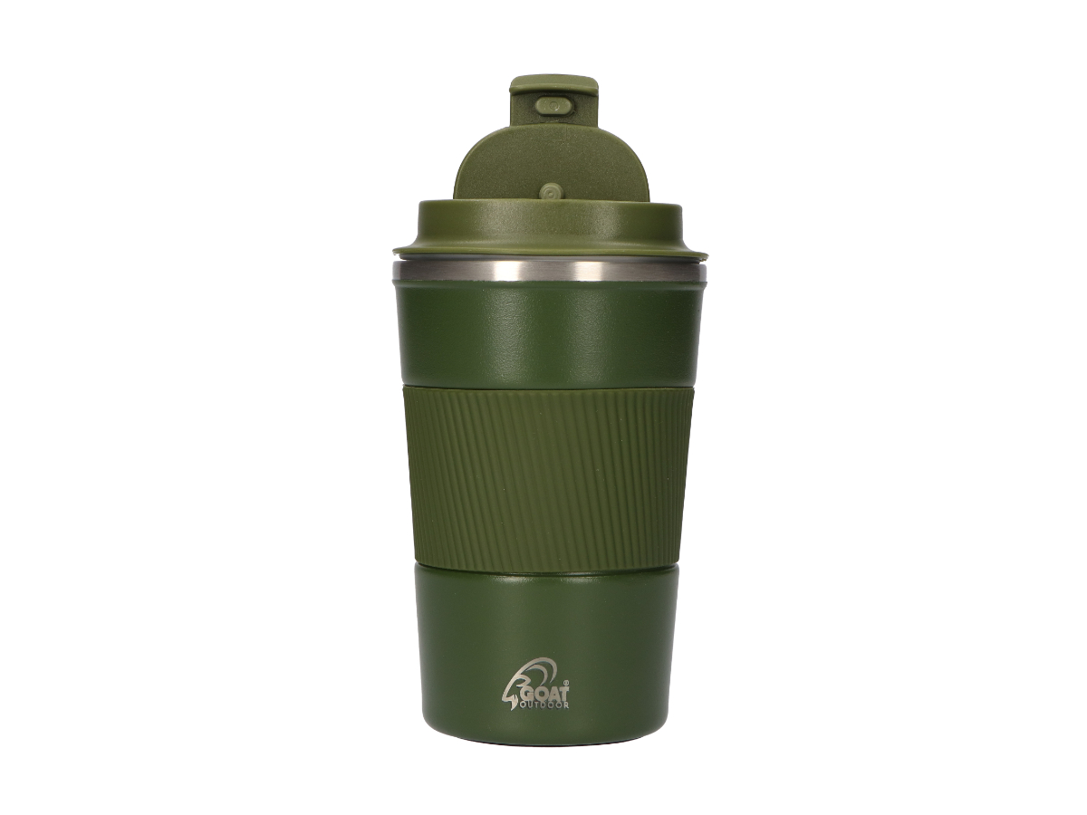 GOAT Outdoor 380 ml RVS Koffiebeker to go - Groen