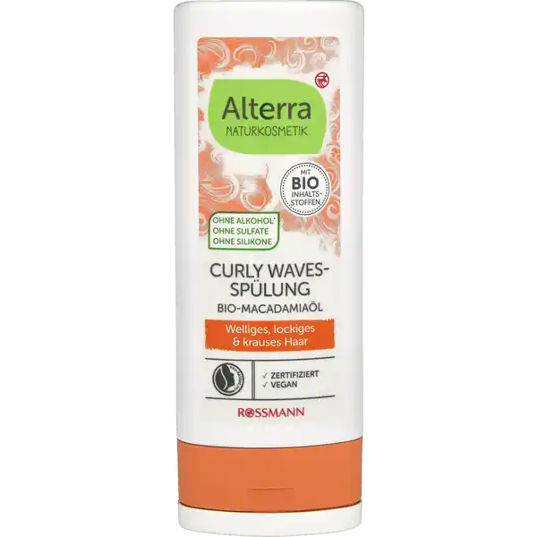 Curly Waves-Spülung Bio-Macadamiaöl