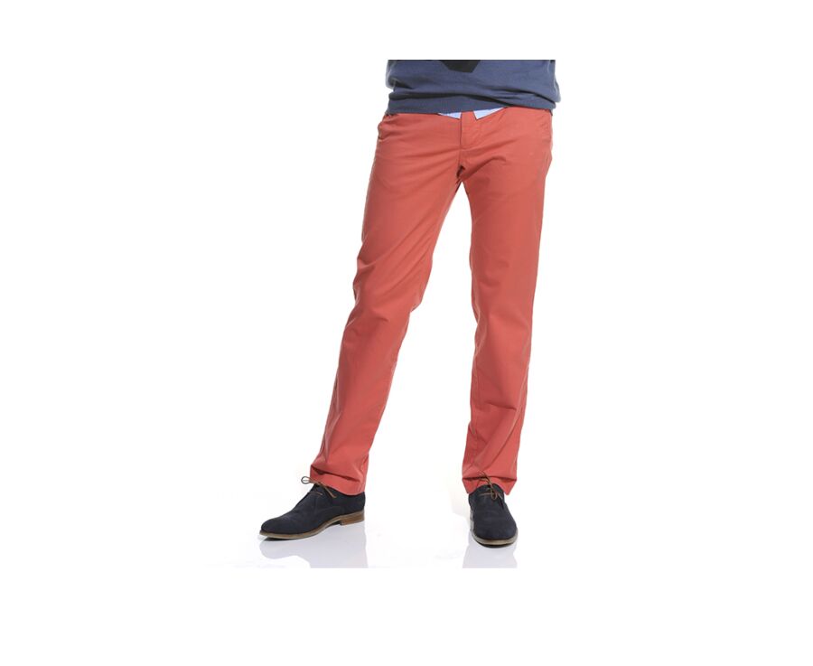 Pantalon chino homme Corail - JERRY