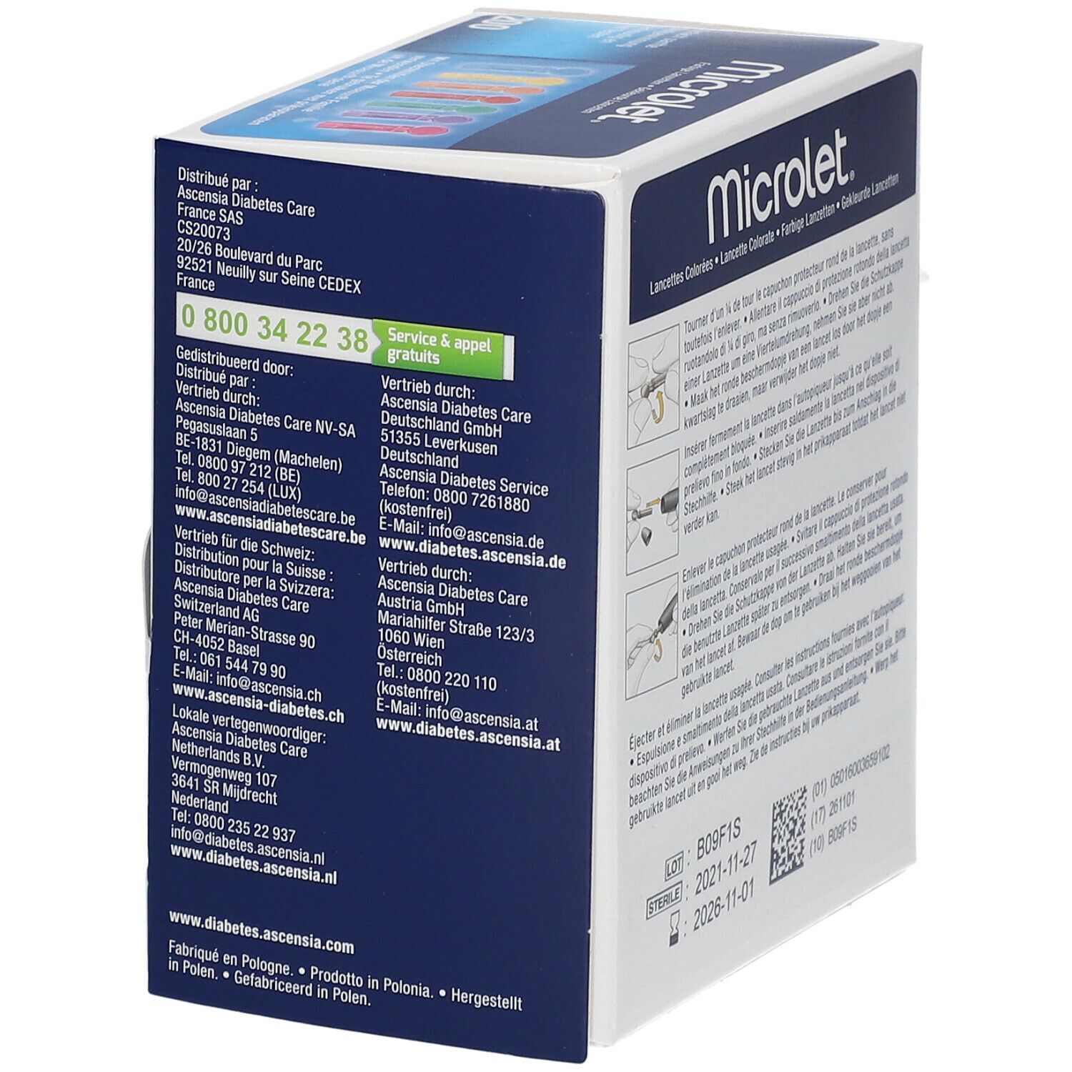 Microlet® Lanzetten farbig