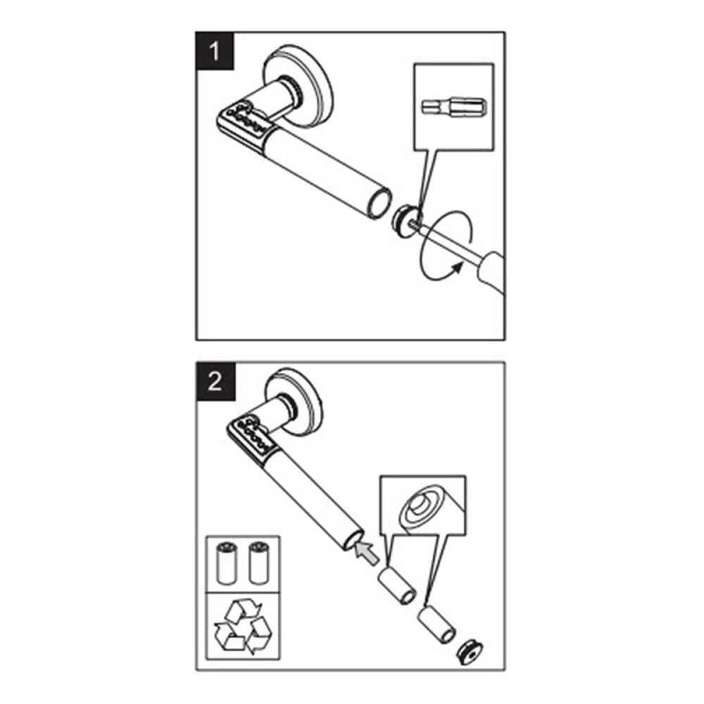 DØRHÅNDTAK ASSA ABLOY CODE HANDLE 8810 HØYRE