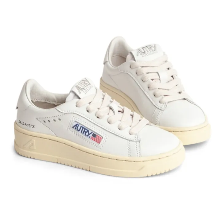 Autry Baskets Kids Medalist Low Cuir | Blanc