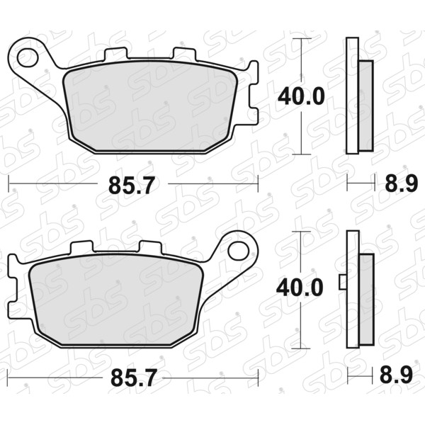 SBS - Plaquettes de frein 158 MS