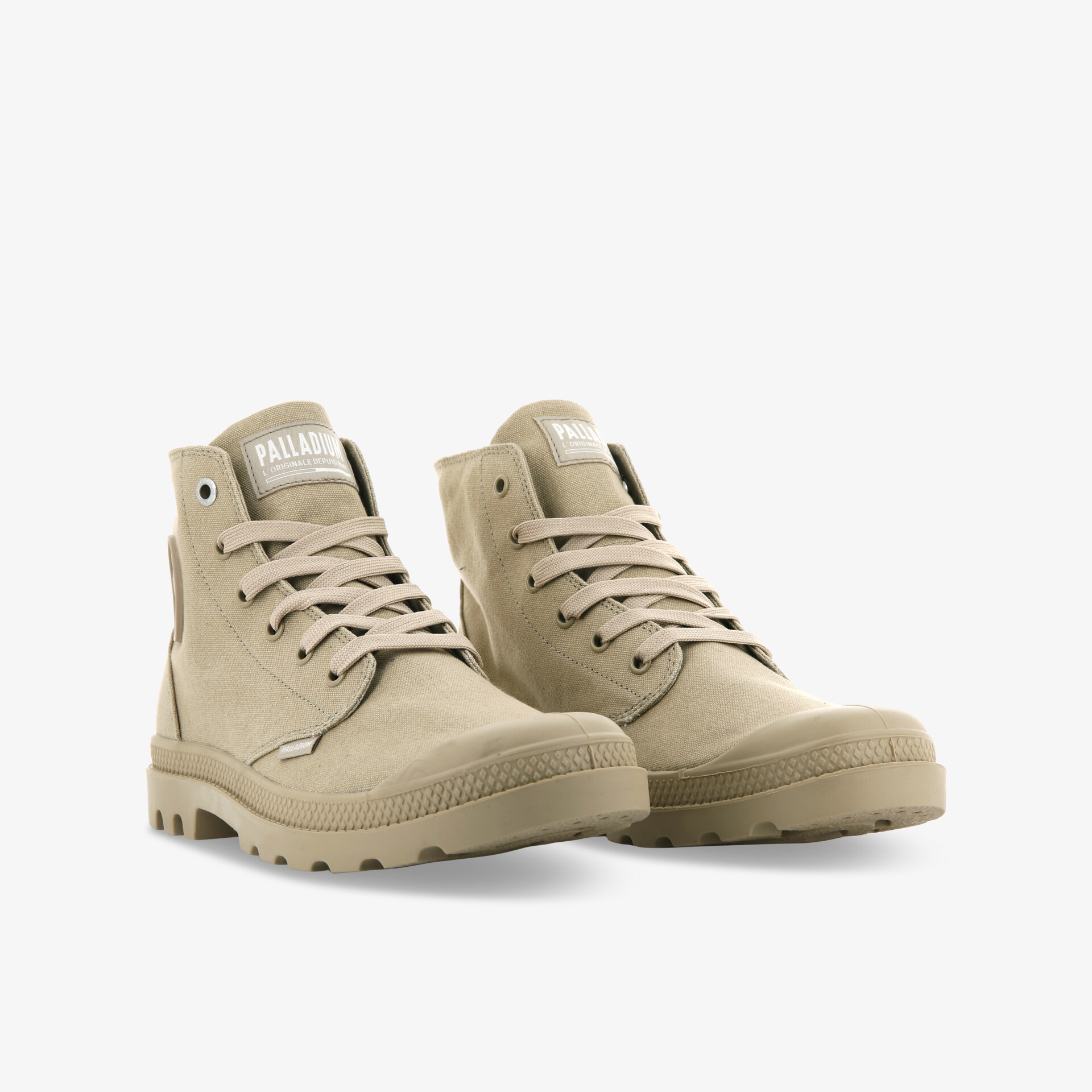 PALLADIUM MONO CHROME WARM Damen Leinenschuhe beige
