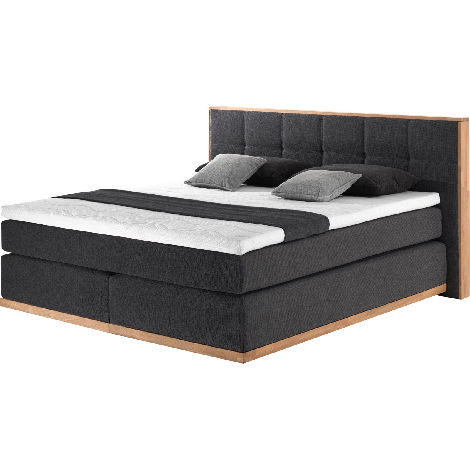 Boxspringbett Mila Eiche Massiv