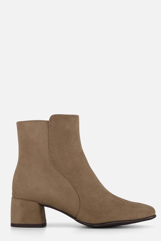 Marco Tozzi Enkellaarsjes taupe Textiel