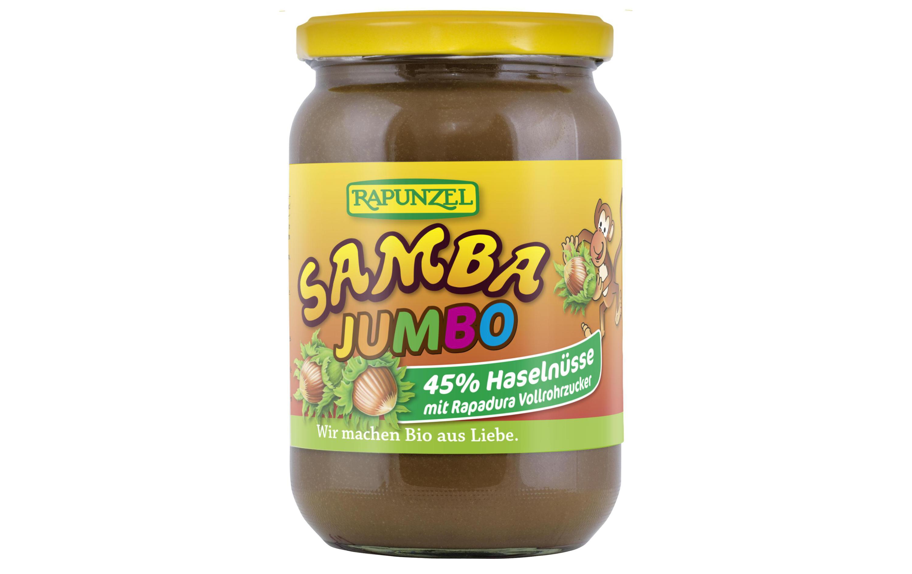 Brotaufstrich Bio Samba Haselnuss Jumbo 750 gBio Samba Haselnuss