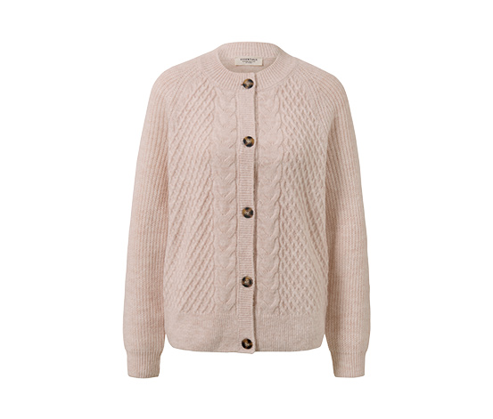 Strickcardigan mit Zopfmuster