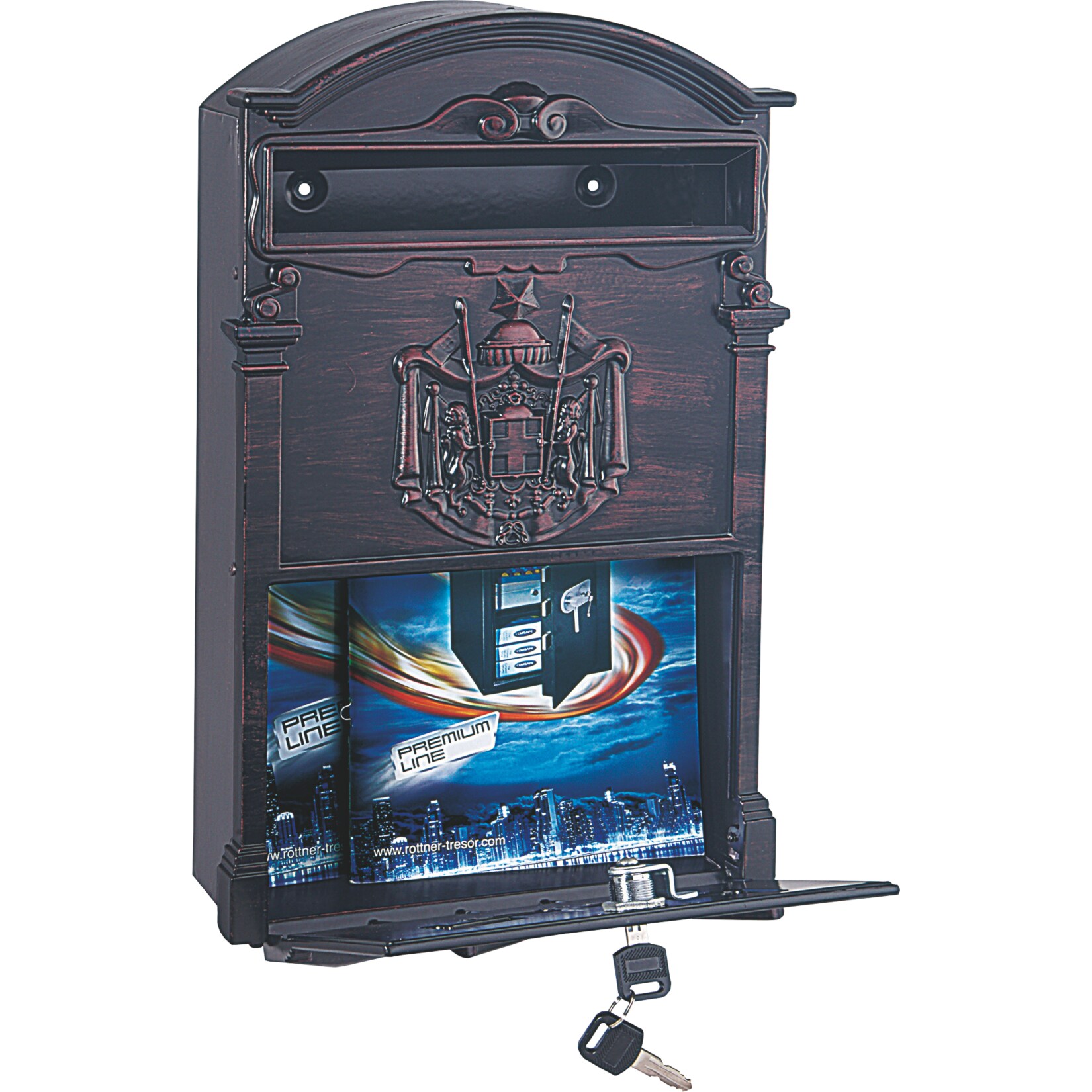 Rottner Ashford Briefkasten schwarz