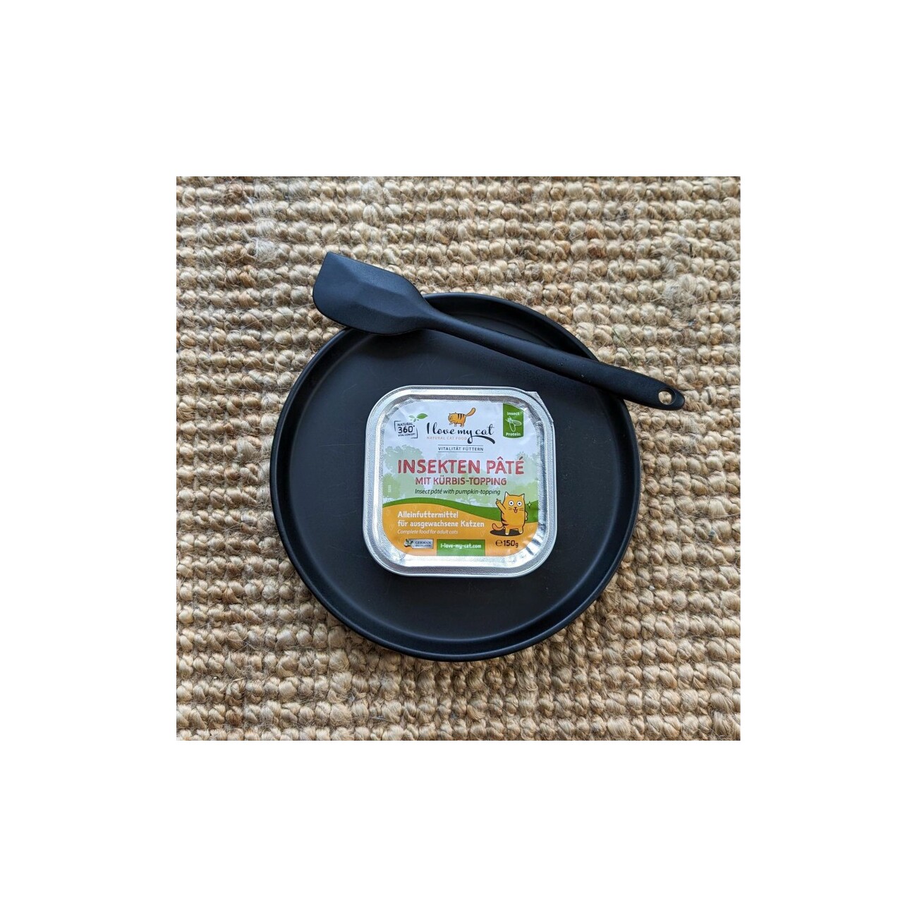 I love my cat Insekten Pate mit Kürbis-topping