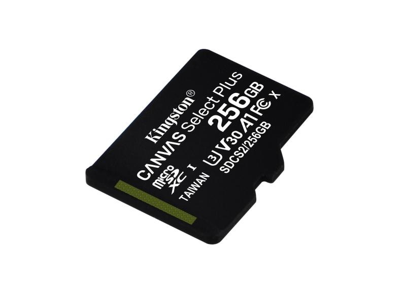 Kingston microSDXC-Karte Canvas Select Plus 256 GB SD-Karte, Class 10 U3 UHS-I V30, 256 GB