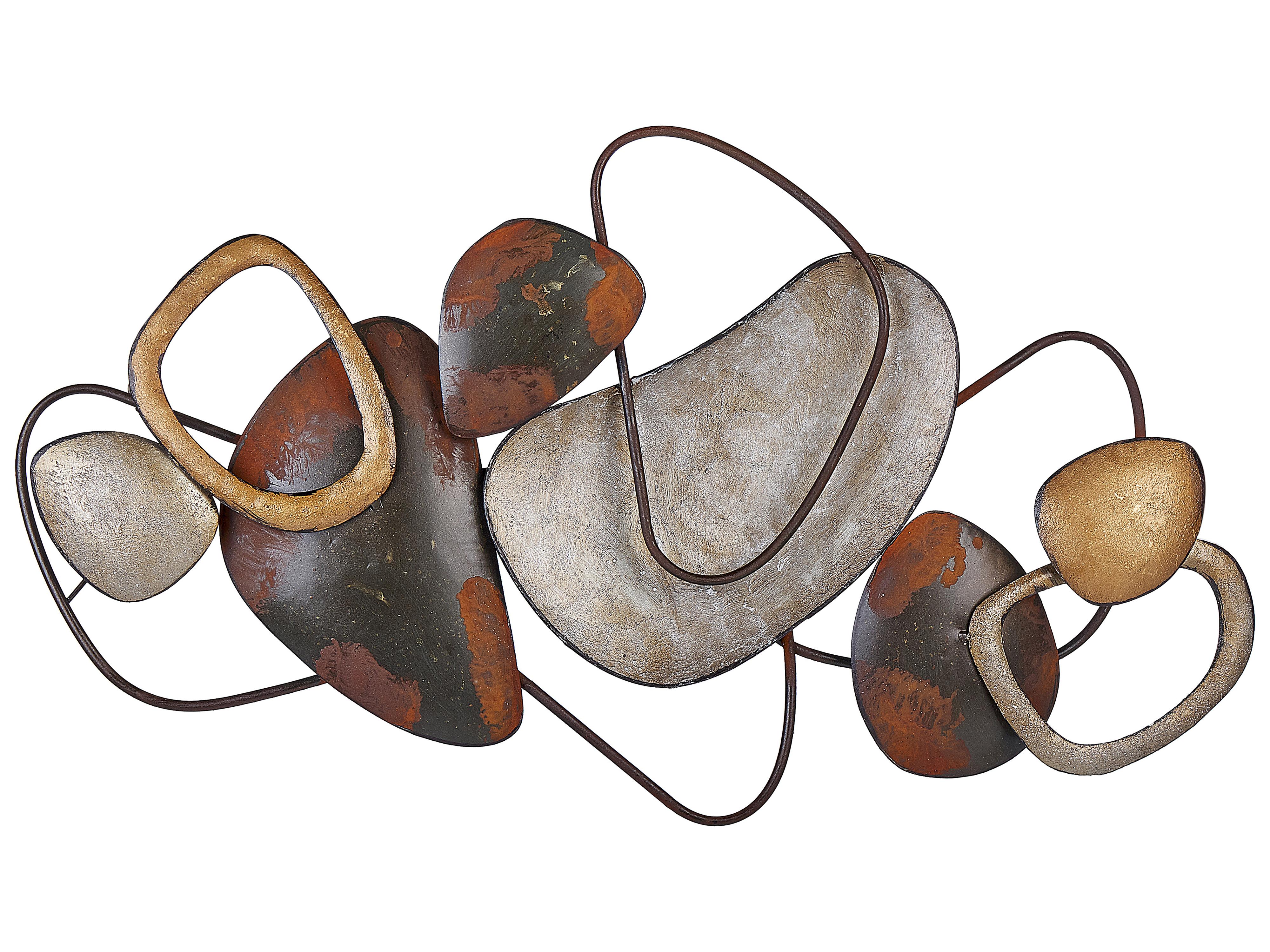 Wanddecoratie COBALT Metaal 50 cm Bruin