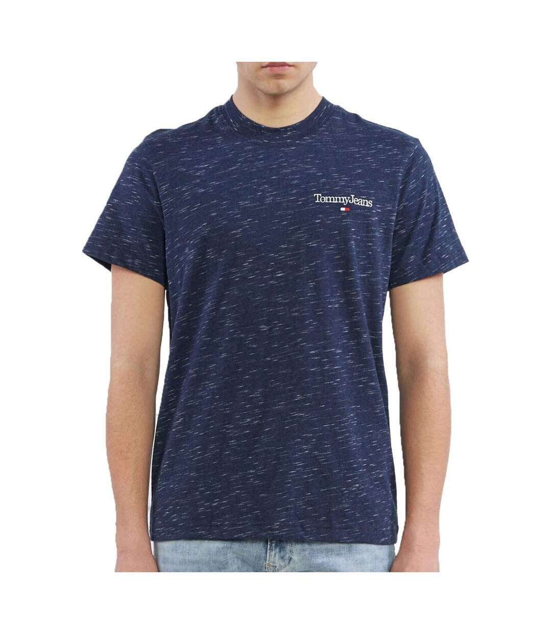 T-shirt Marine Homme Tommy Hilfiger Heathered