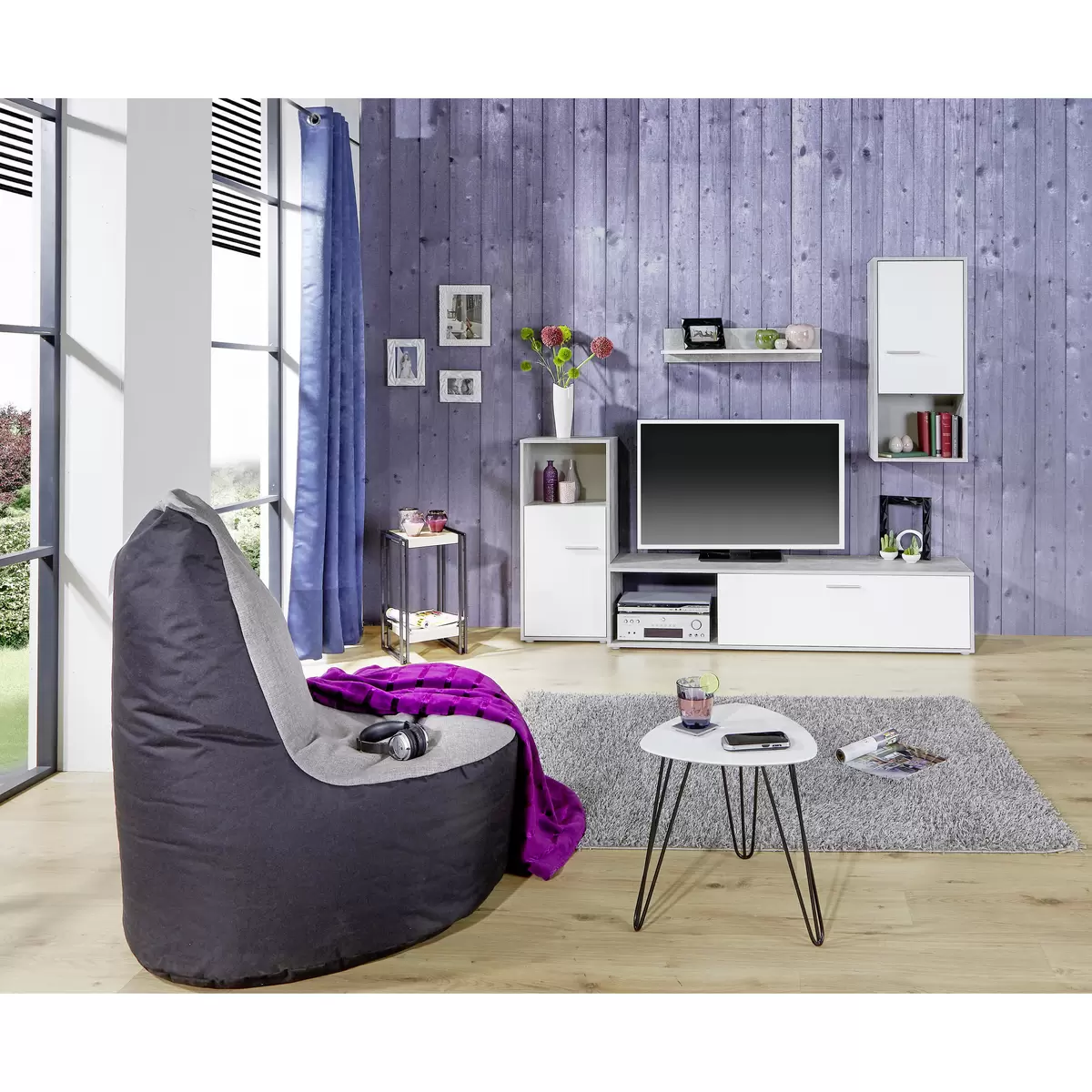 Wohnwand Aran Best Price weiss
