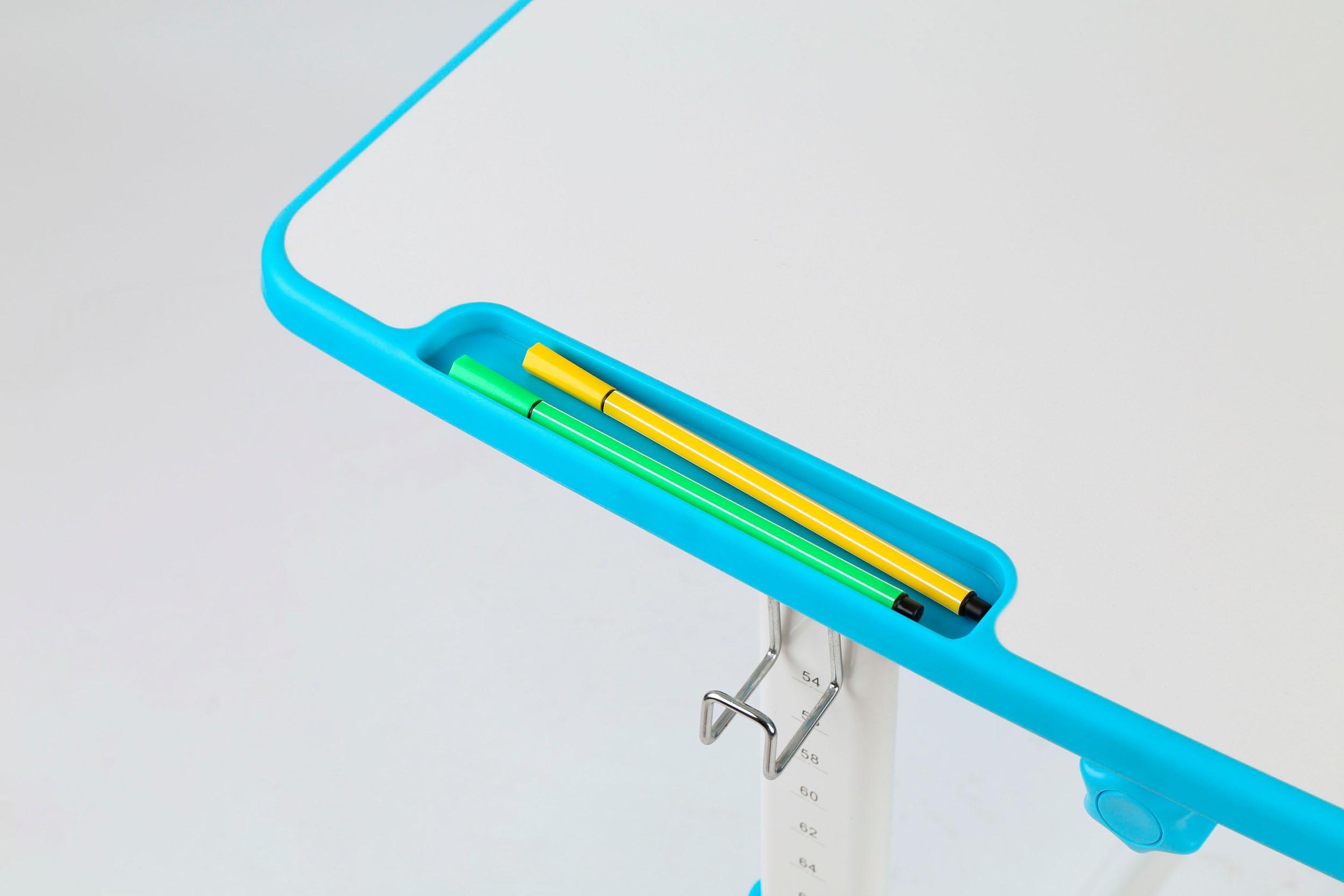 Vipack Kinderschreibtisch »Comfortline, mit Höhenverstellung inkl. Taschen- u. Becherhalter« Set, B/H/T ca. 70x54-76x47,4cm, verschiedene Farben, mit Griffelschublade,  inkl. Stuhl und verstellbarer Schreibplatte, praktische Funktionen
