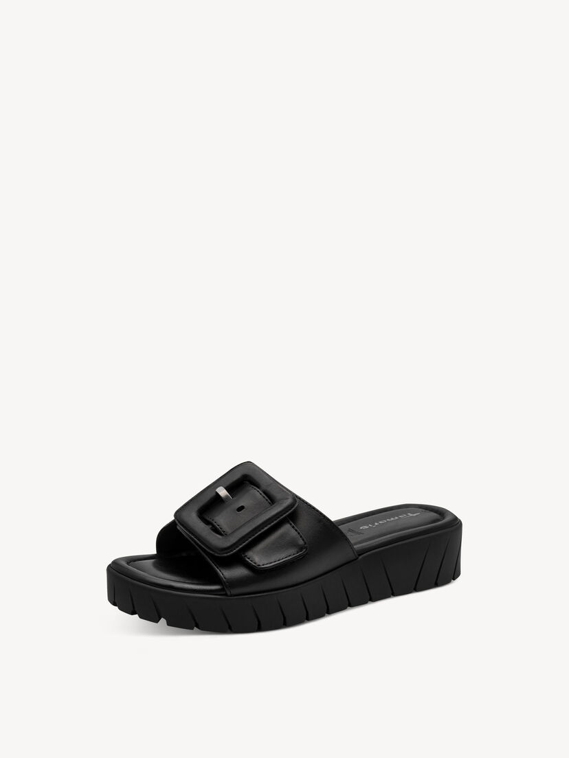 Leren Slipper - zwart