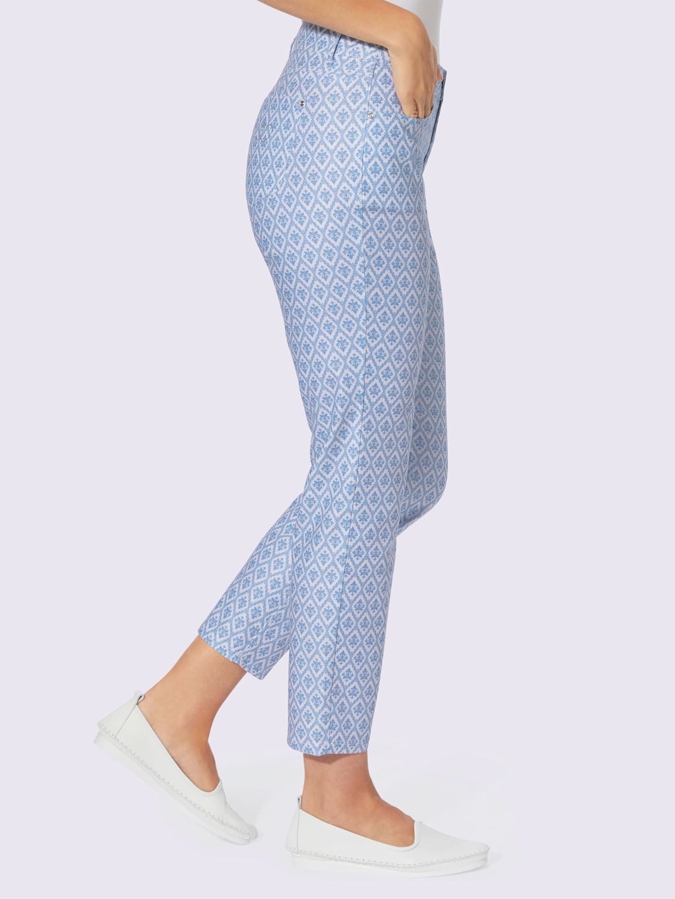 Pantalon imprimé qualité coton doux sur la peau