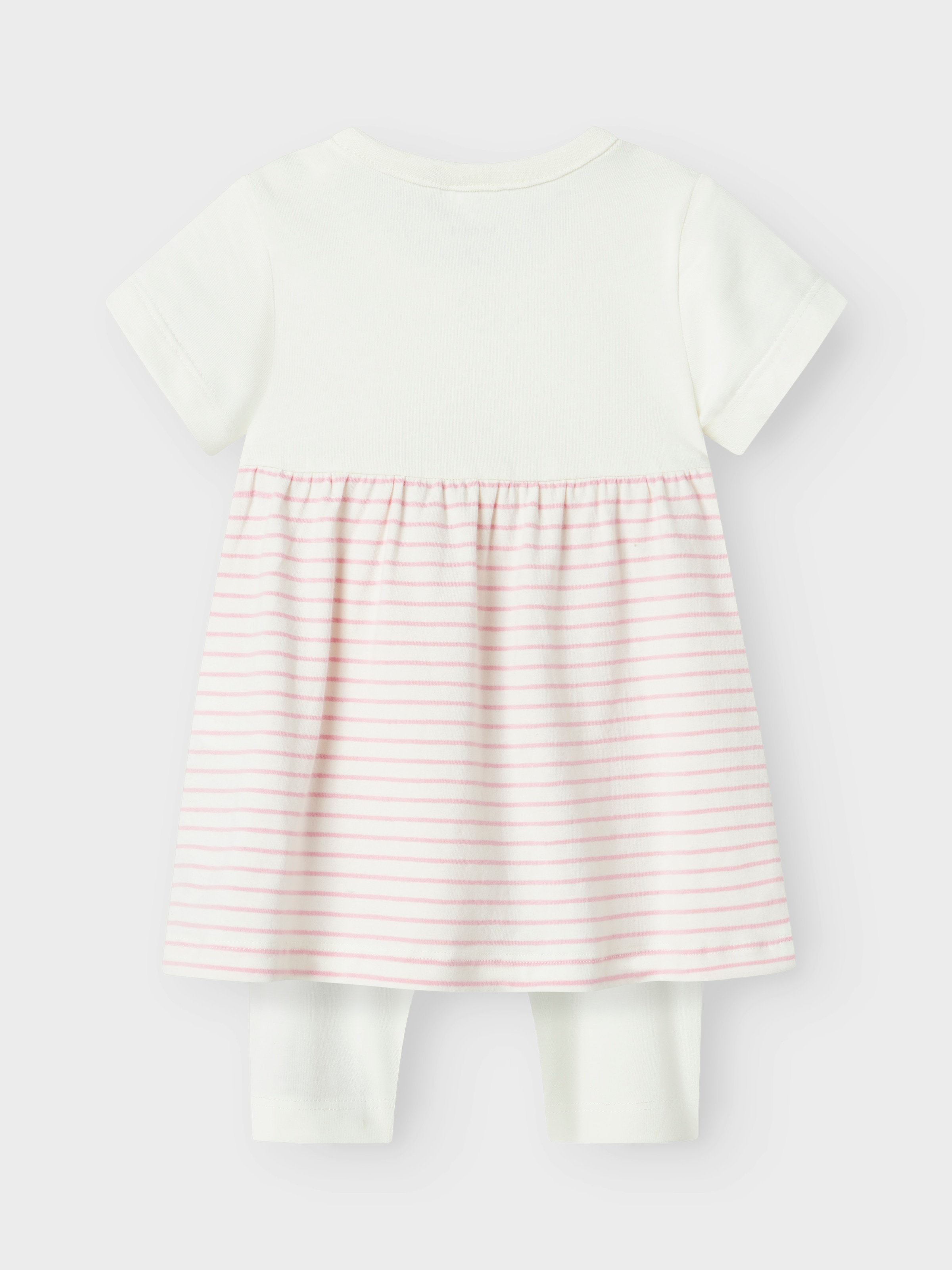 Name It Kleid & Leggings »NBFJABELLE SS DRESS SET«, 2 Stk. mit süssen aufgesetzten Taschen