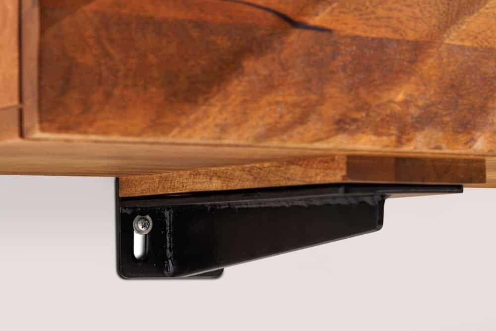 Massivholz TV-Bank SCORPION 160cm braun Mango Lowboard Hängeschrank