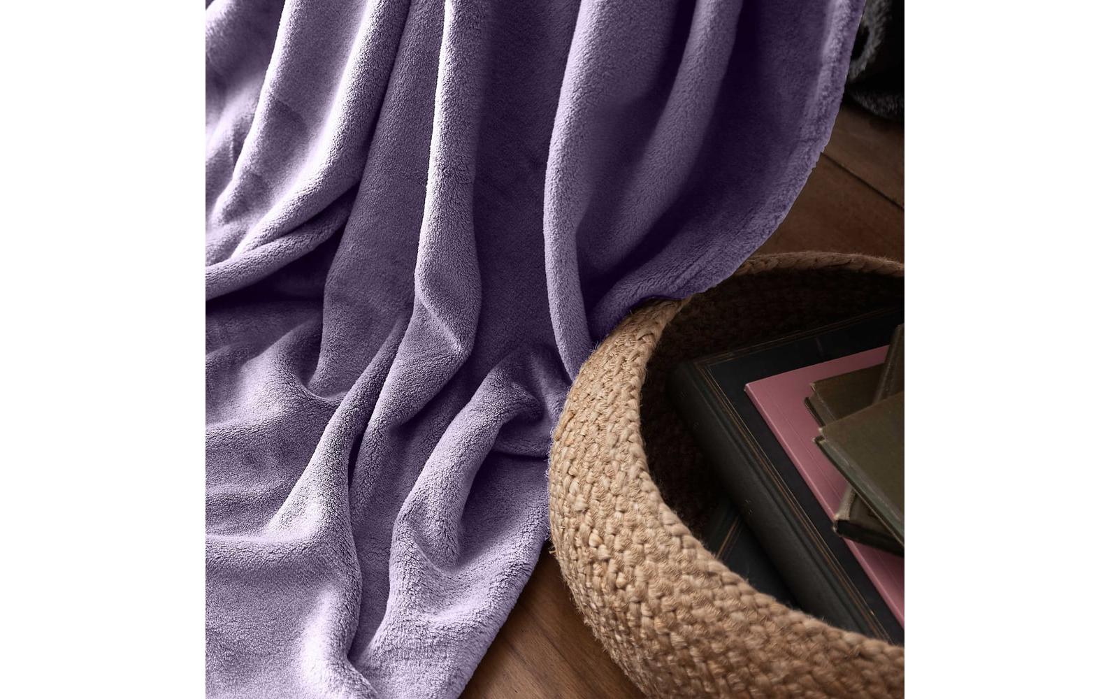 Kuscheldecke Lila 240 x 220 cmSofa- und Tagesdecke
