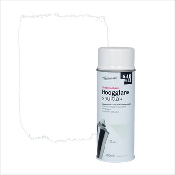 KARWEI spuitlak hoogglans RAL 9016 wit 400 ml