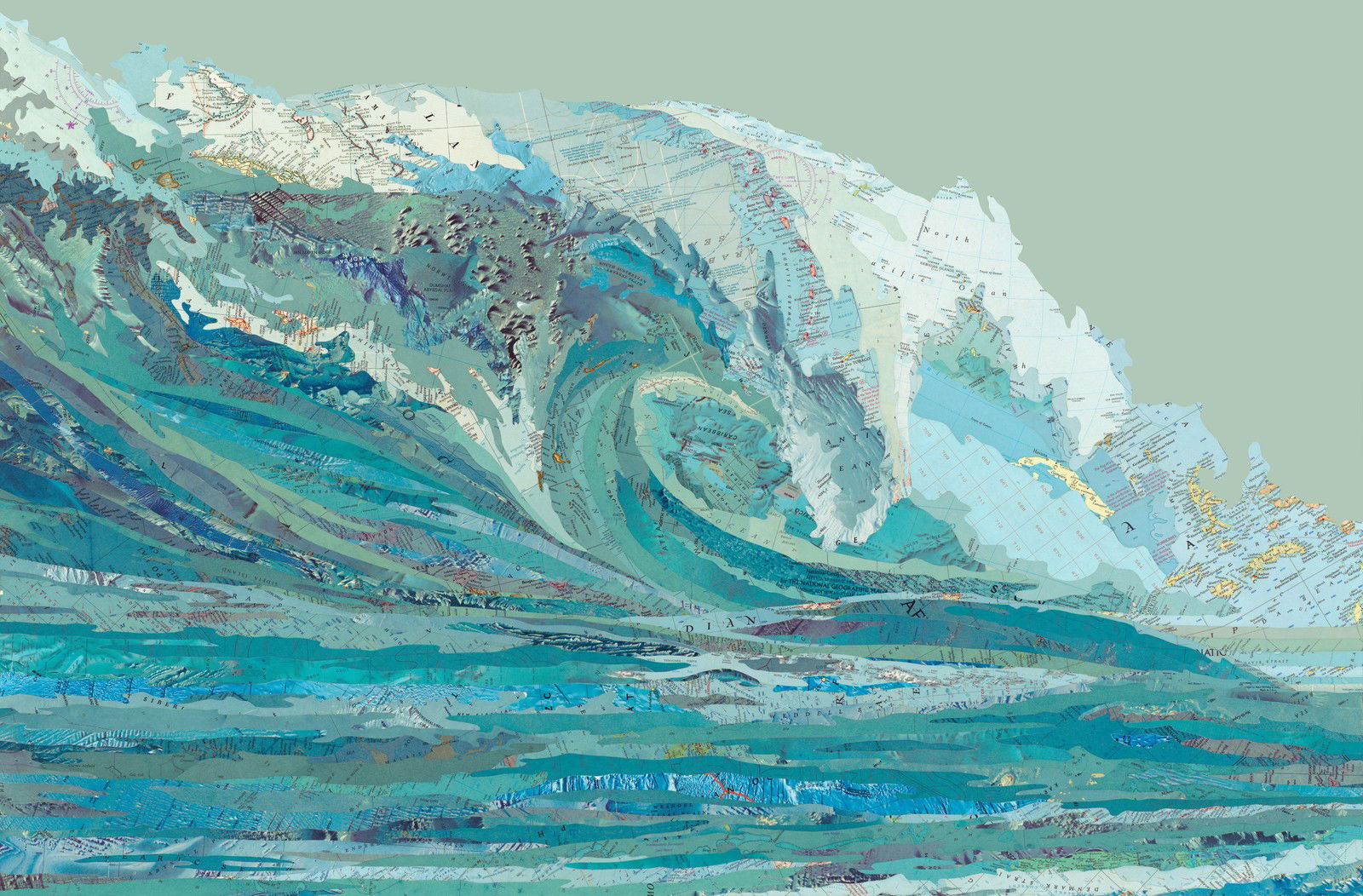 Mylan's Wave by Matthew Cusick - Limited Edition. Edition of: 100. Signed.