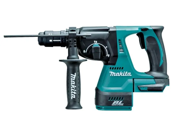 Makita DHR243Z - Roterende hammer - ledningfri - 3 tilstande - SDS-plus - 2 Joule - intet batteri - SOLO