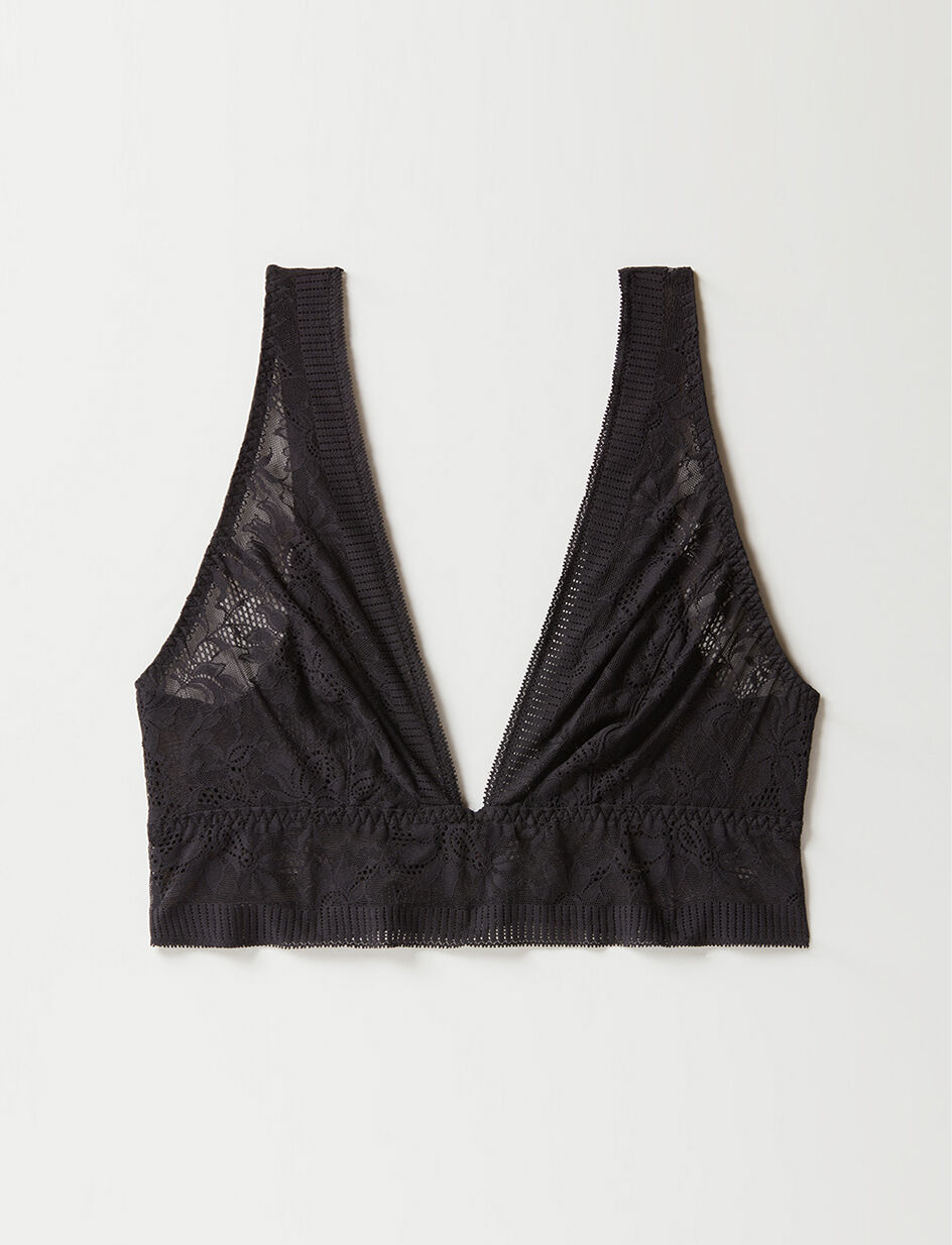 Soutien-gorge brassière sans armatures - noir