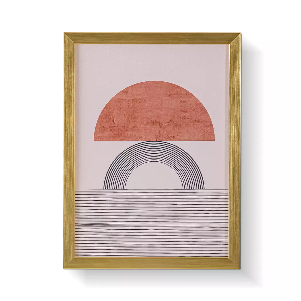 Wandbild 45 x 60 cm Golden Round II