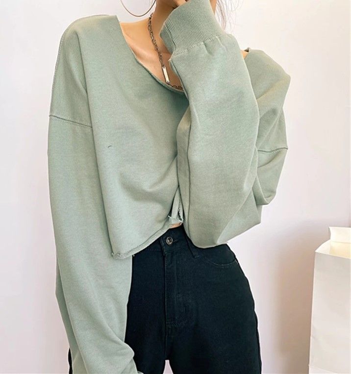 Florentine - Sweatshirt met lange mouwen en boothals