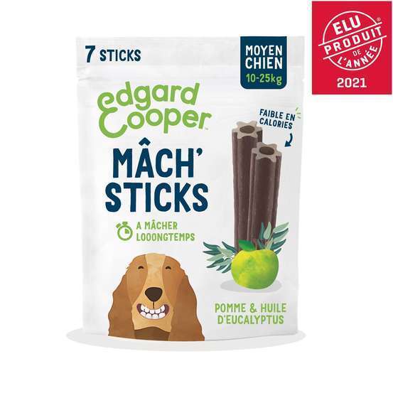 Mâch'Sticks Moyen Chien Pomme & Huile Eucalyptus 160g