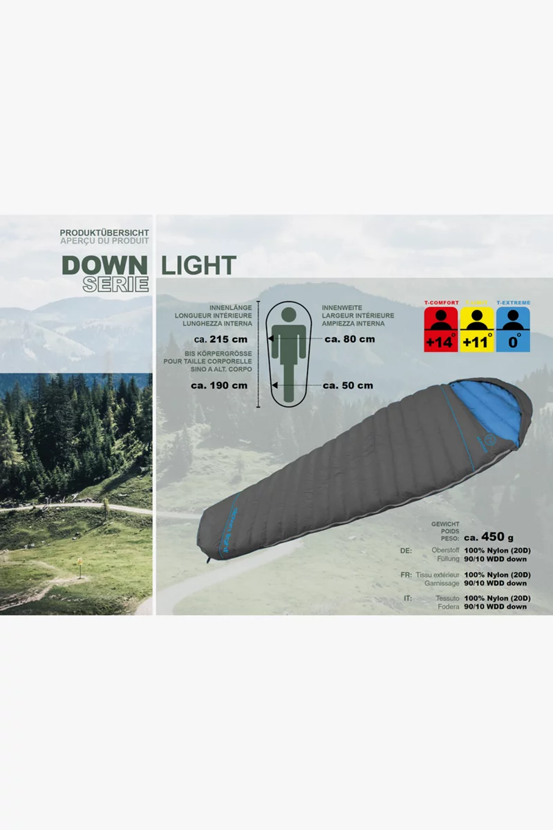 46 NORD Down Light Schlafsack ZIP L