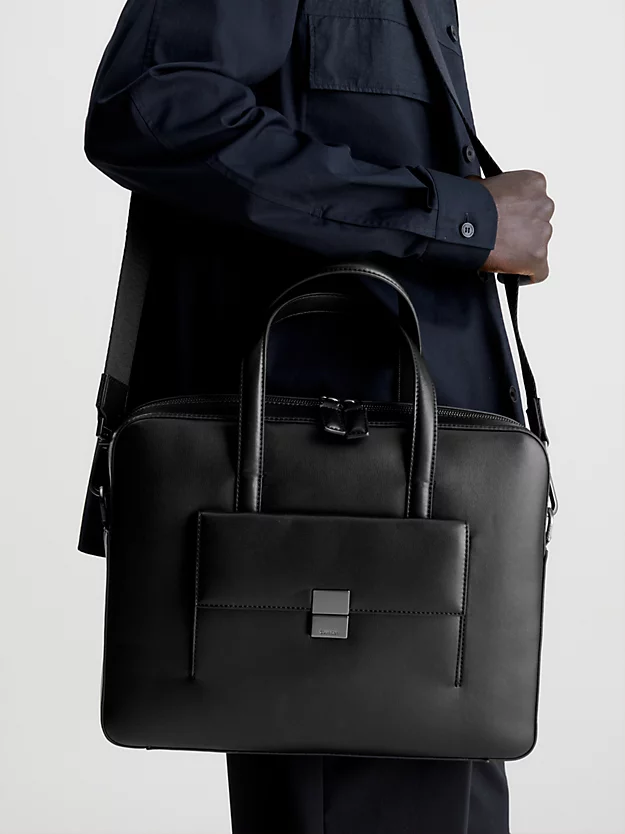 Bolsa para laptop em couro sintético
