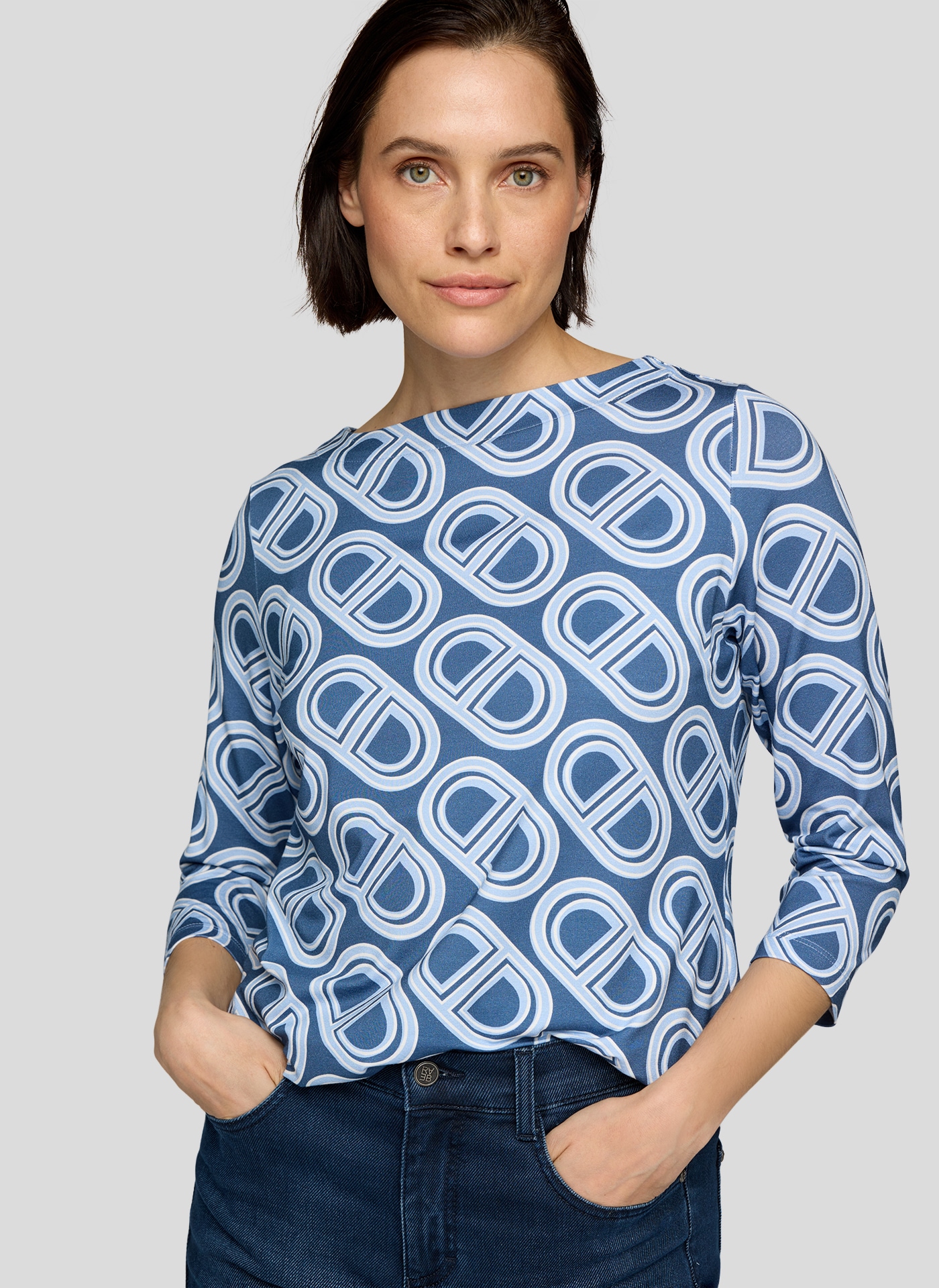 Rabe 3/4-Arm-Shirt mit All-Over Print