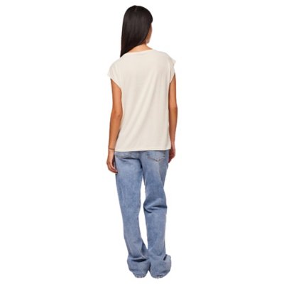 Tee-shirt à manches courtes femme Pcbillo Lurex Stripes PIECES