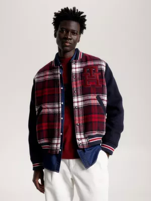 Jaqueta Bomber Varsity TH Monogram Tartan