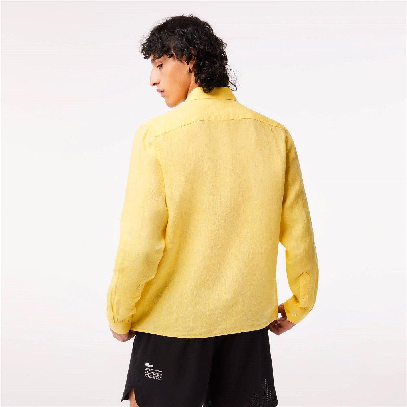 Lacoste Long Sleeve Linen Shirt