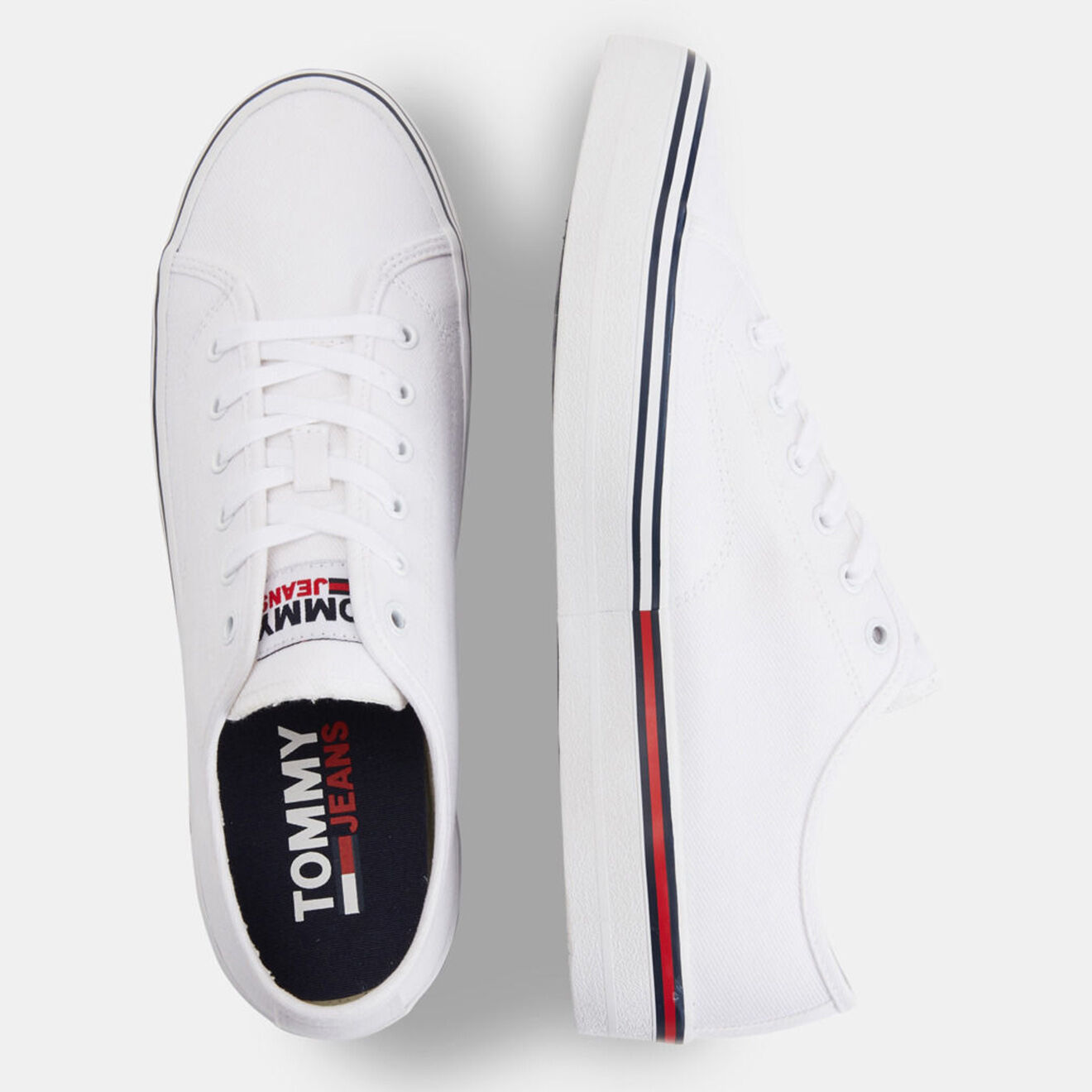 Tommy Jeans Baskets Essential Low blanches