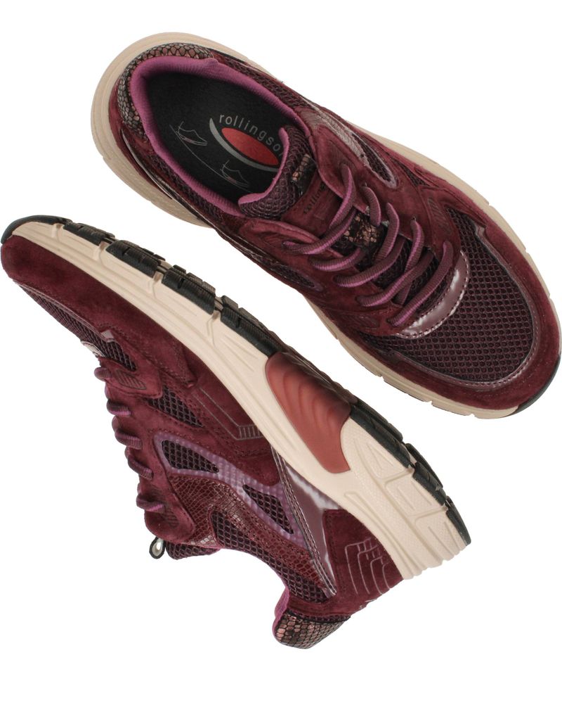 Gabor Rollingsoft Sneakers Rood Dames